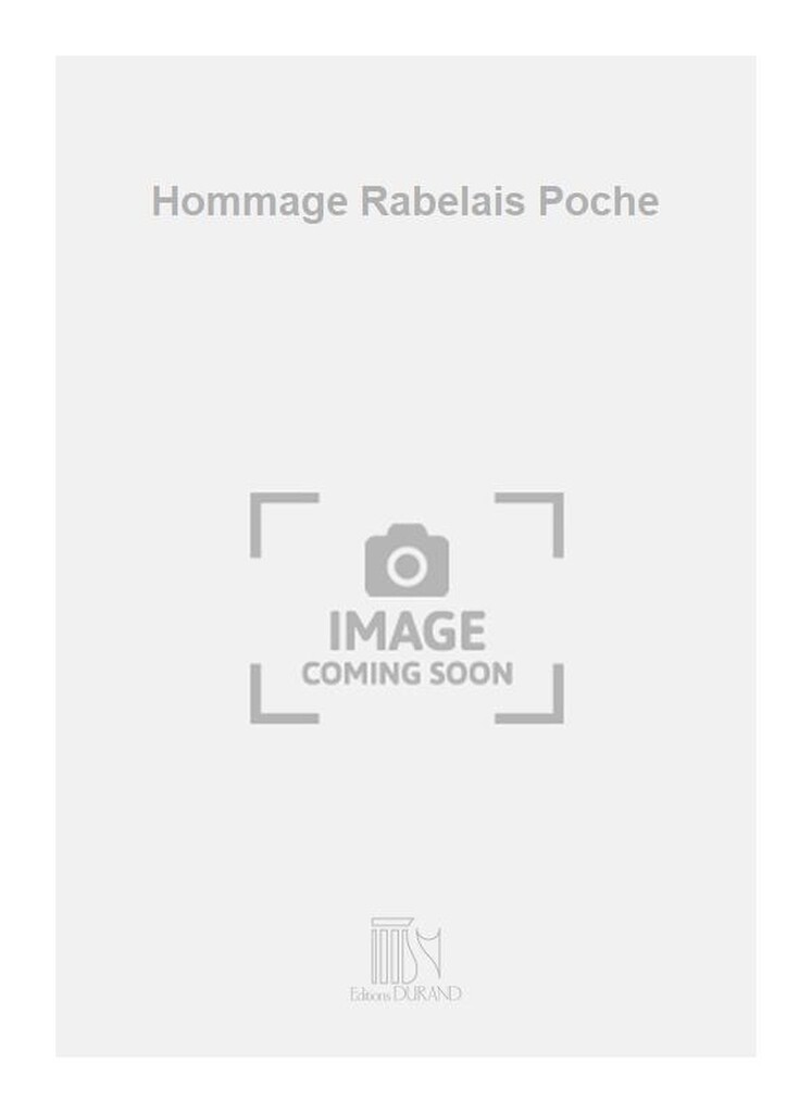 Hommage Rabelais Poche